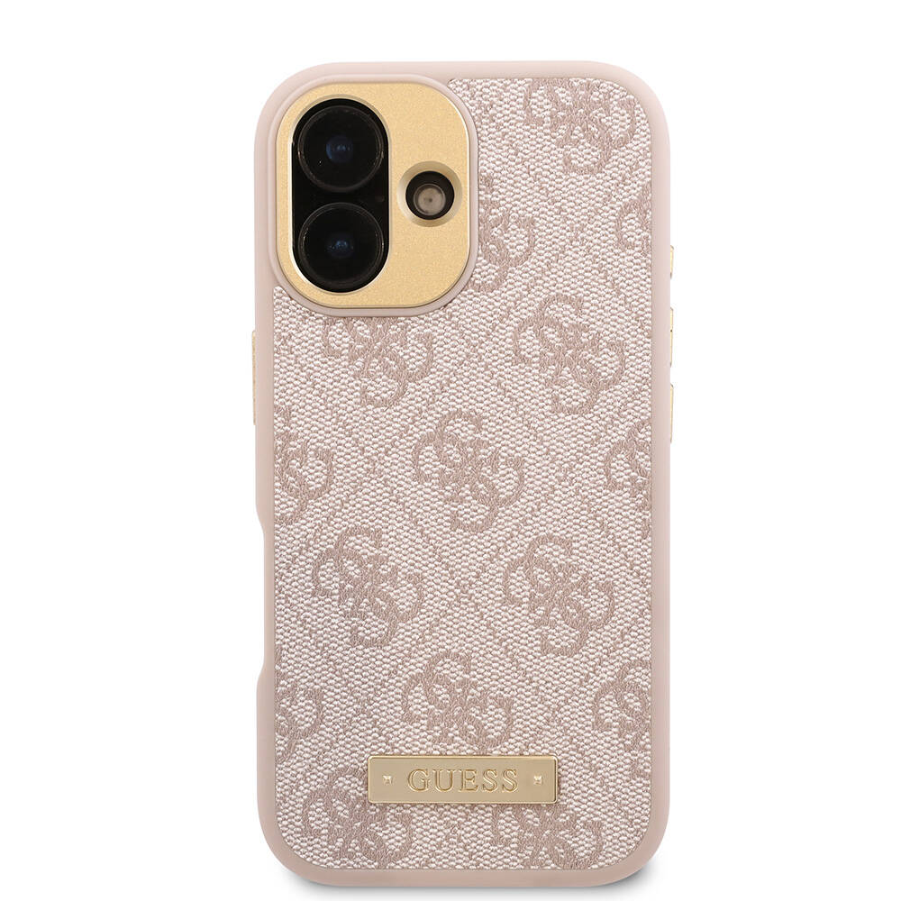 Guess iPhone 16 Plus Orjinal Lisanslı Magsafe Şarj Özellikli PU 4G Desenli Metal Plaka Klasik Logolu Telefon Kılıfı - 19 Guess iPhone 16 Plus Orjinal Lisanslı Magsafe Şarj Özellikli PU 4G Desenli Metal Plaka Klasik Logolu Telefon Kılıfı - 19